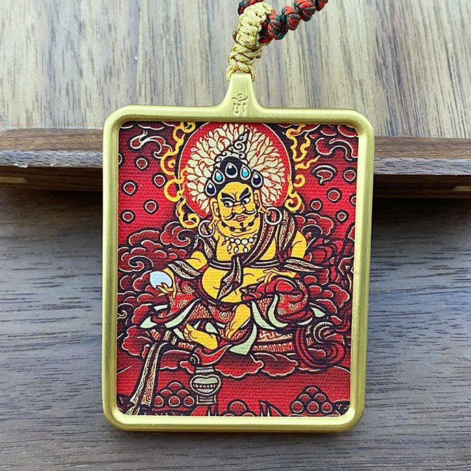 1Yellow Jambhala Thangka