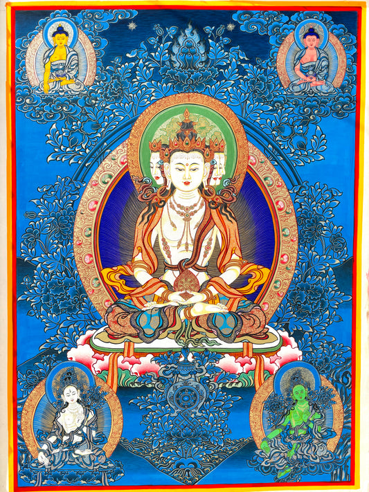 1Vairocana Buddha thangka80*60